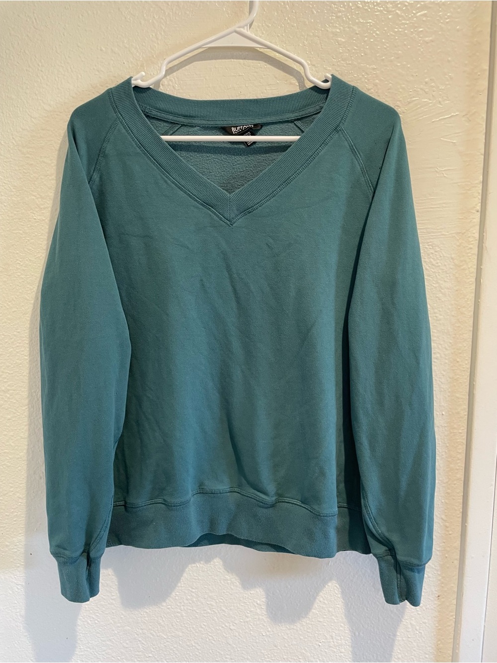 ✨ Buffalo David Bitton | Transformative Teal Knit V-Neck Pullover S